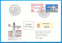 Swissair Sonderbrief: Samedan-Agno 50 Jahre ProAero 1988